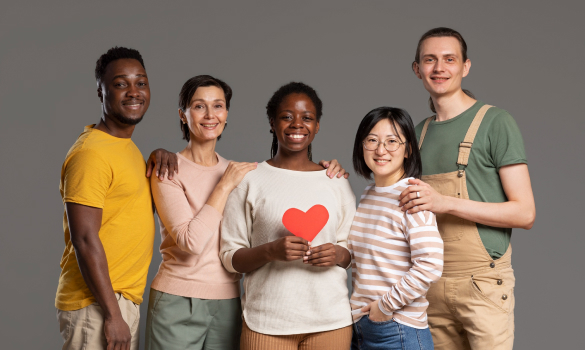 Equipe com o coração